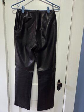 Vintage Black Leather Pants